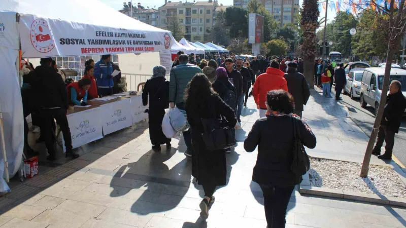 Aydınlıların depremzedeler için seferberliği devam ediyor