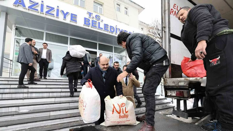 Aziziye Belediyesi’nde yardım seferberliği