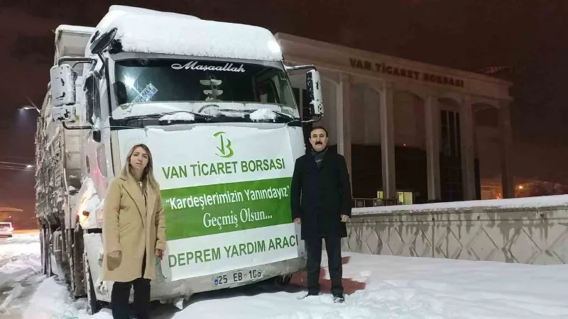 VANTB yardım tırı deprem bölgesine hareket etti