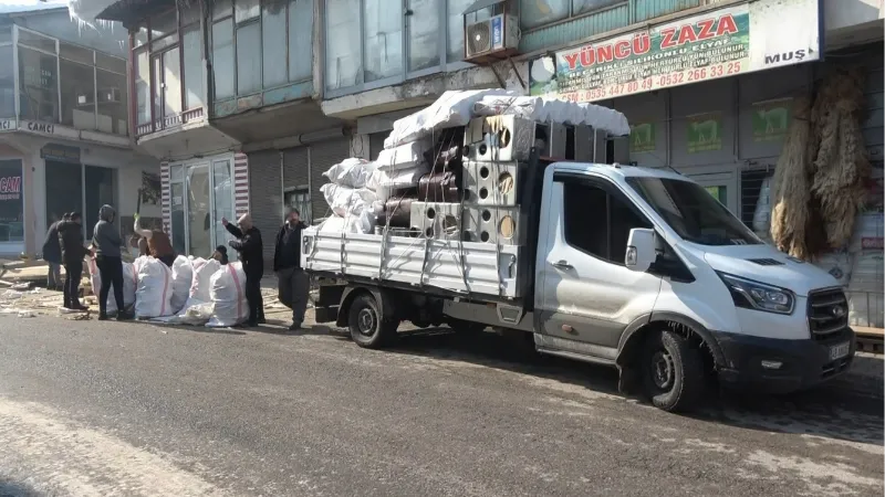 Muş’tan deprem bölgesine 600 soba gönderildi