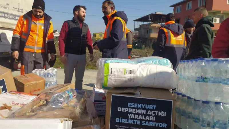 Yardımlar depremzedelere ulaştırılıyor