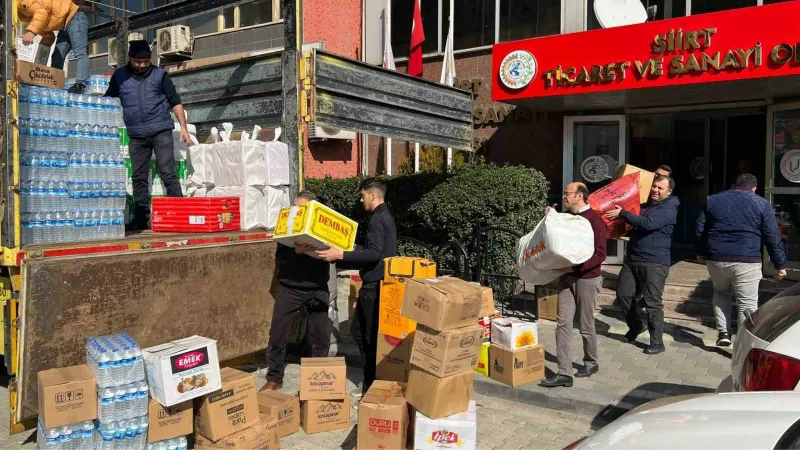 Siirt TSO, Malatya deprem bölgesinde yardım tırı gönderdi