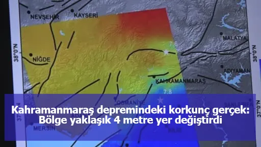 Kahramanmaraş depremindeki korkunç gerçek: Bölge yaklaşık 4 metre yer değiştirdi