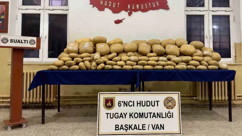 Van’daki arama tarama faaliyetinde 486 kilogram uyuşturucu madde ele geçirildi