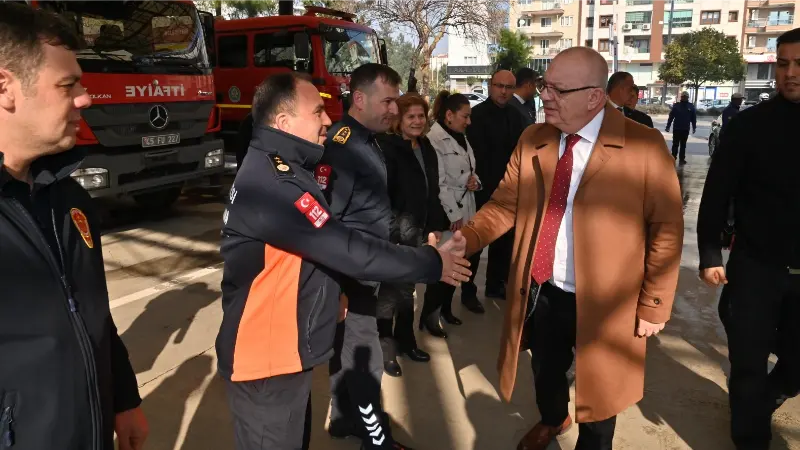 Başkan Ergün, afet bölgesinden dönen itfaiye ekipleriyle bir araya geldi