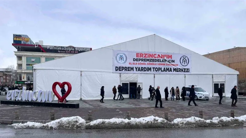 Erzincan’da yardımlar AFAD, ERMEK ve kaymakamlıklarda toplanmaya devam edecek
