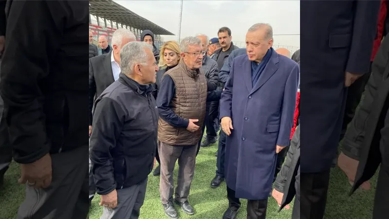 Başkan Büyükkılıç, Erdoğan ile Elbistan’da bir araya geldi