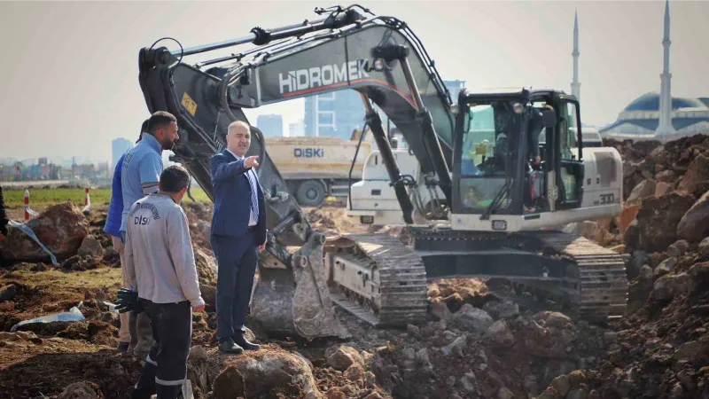 Konteyner kentte içme suyu ve kanalizasyon çalışmalarında sona gelindi