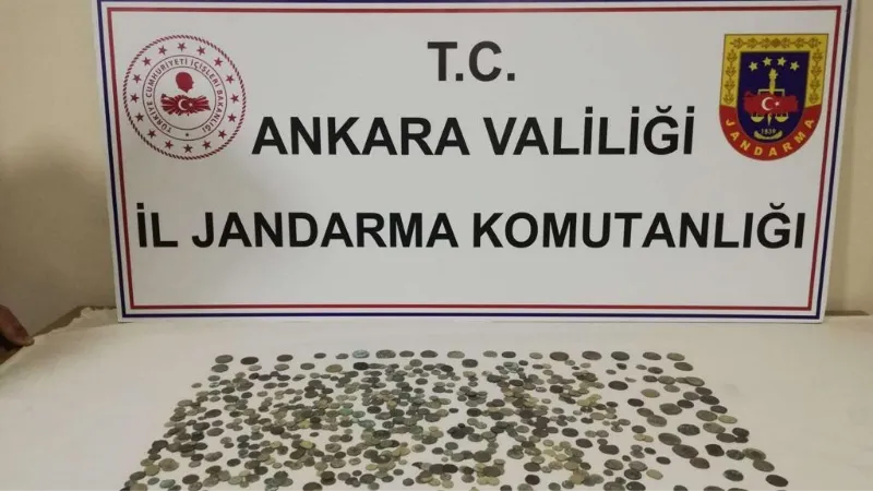 Başkentte farklı dönemlere ait 680 adet sikke ele geçirildi