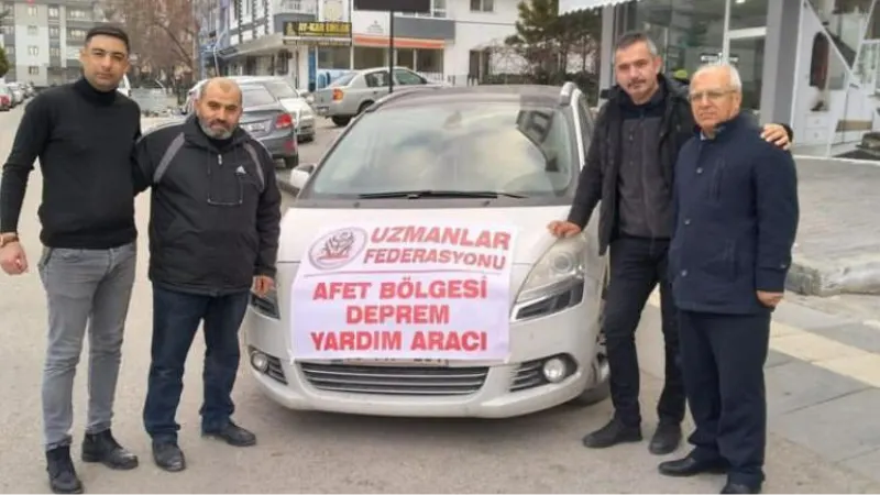 Uzmanlar Federasyonu depremzedeleri yalnız bırakmadı