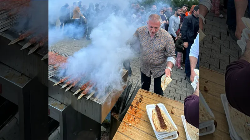 Kaburgacı Yaşar, Kahramanmaraş’ta depremzedelere 10 bin kebap dağıttı