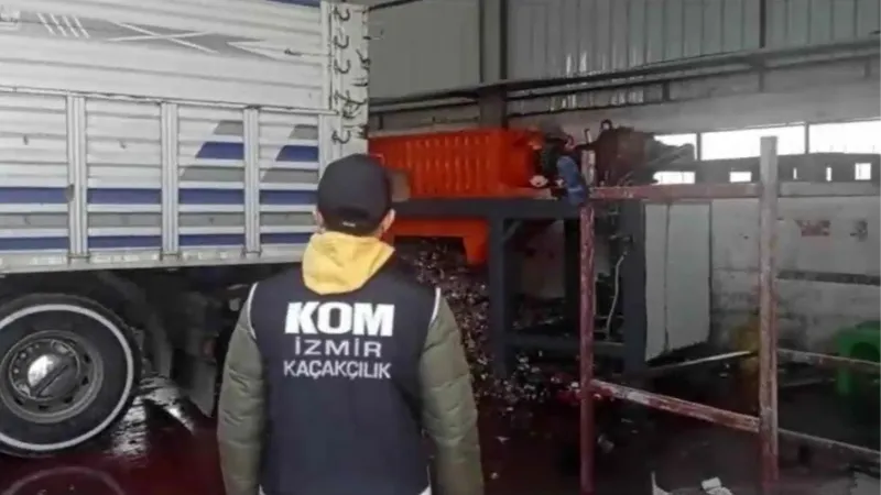 İzmir’de gümrük kaçağı 27 ton ürün ele geçirildi