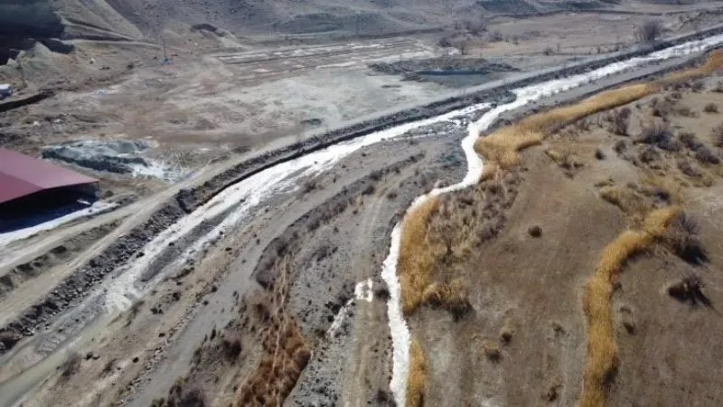 Iğdır’da karlar erimeye başladı, akarsu debileri arttı