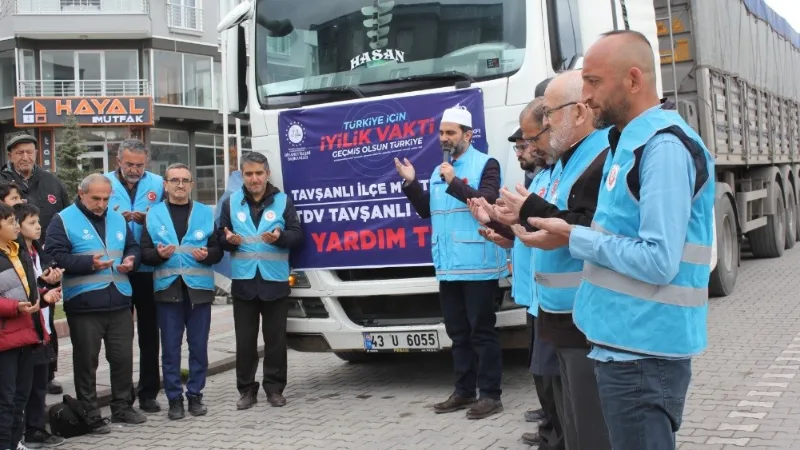 Tavşanlı’dan Kahramanmaraş’a 26 ton kuru bakliyat