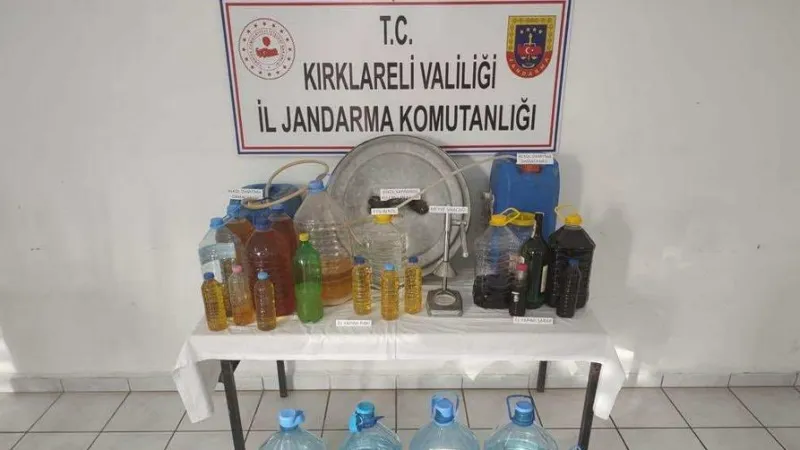 Kırklareli’de sahte içki operasyonu