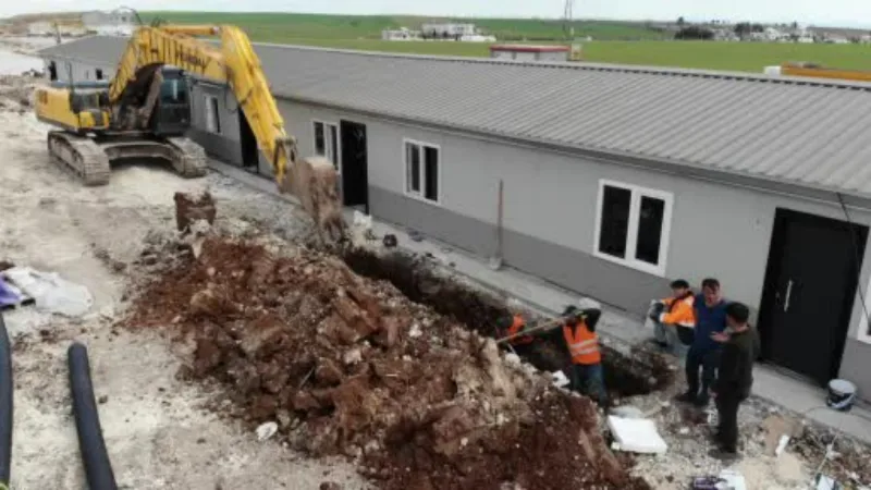 Adıyaman’da geçici konut ve altyapı çalışmaları devam ediyor