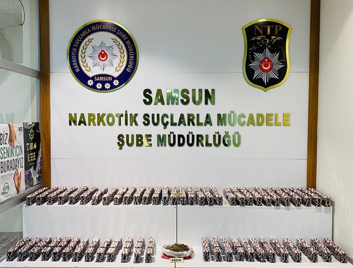Samsun’da 28 bin 298 uyuşturucu hap ele geçirildi: 2 kişi tutuklandı