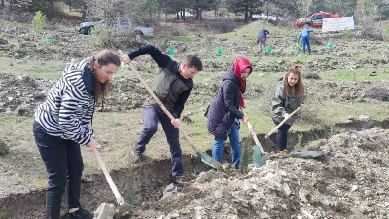 Tokat’ta “Deprem şehitleri hatıra ormanına” 2 Bin fidan dikildi