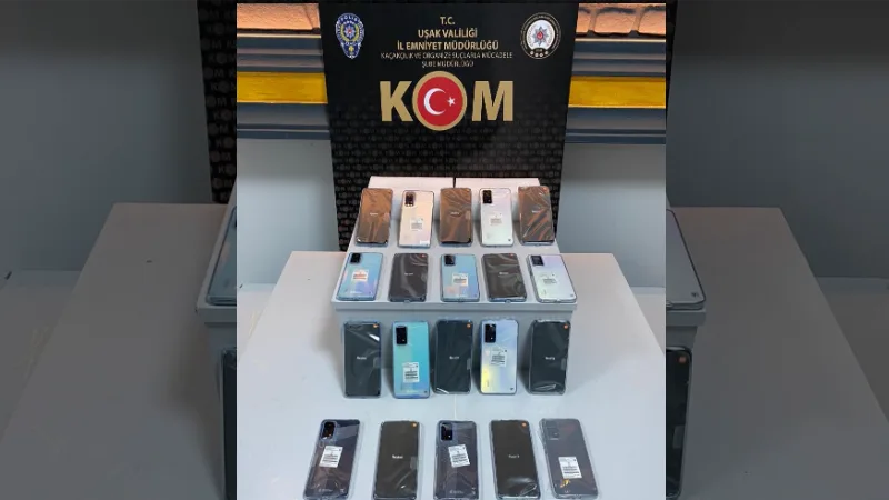 Kaçak 20 cep telefonu ele geçirildi