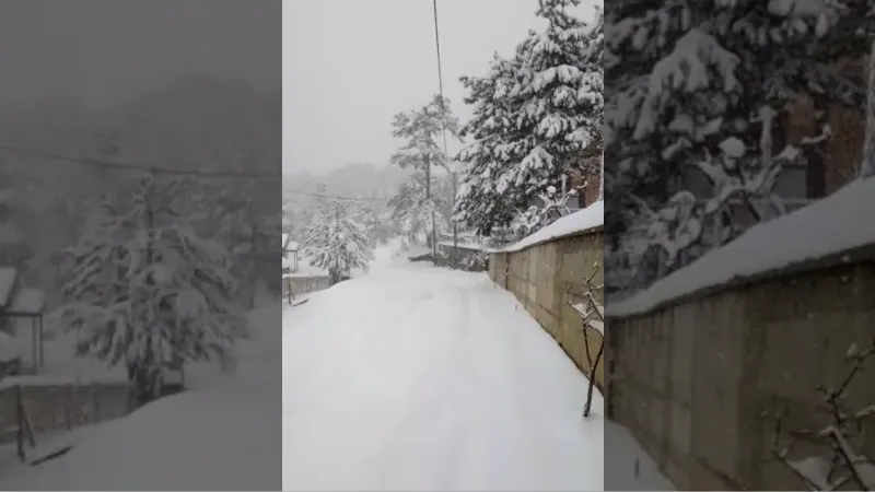 Bursa’nın dağ köyleri kar altına kaldı