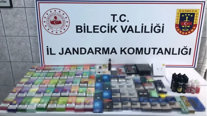 Bilecik’te sigara ve elektronik eşya kaçakçılığı operasyonu