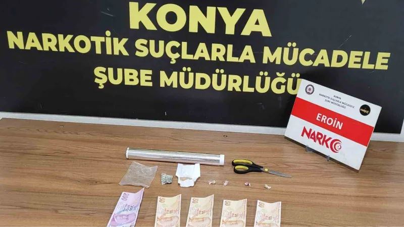 Konya’da iş yerine uyuşturucu baskını: 1 tutuklama