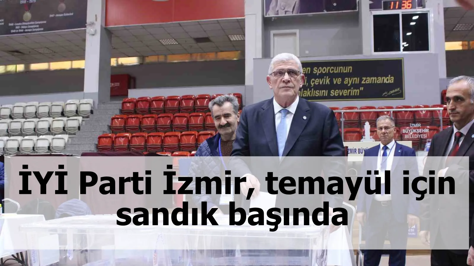 İYİ Parti İzmir, temayül için sandık başında