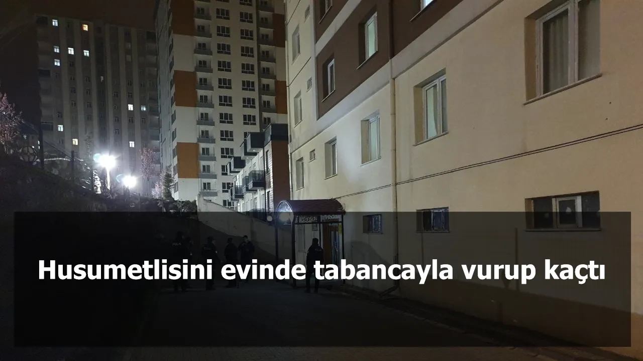 Husumetlisini evinde tabancayla vurup kaçtı