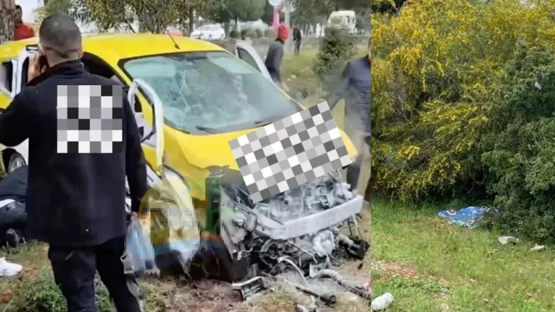 Şarampole yuvarlanan araçtaki kadın yolcu hayatını kaybetti