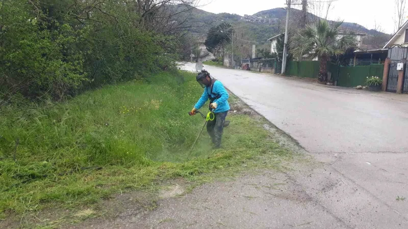 Başiskele'de yeşil alanlar yaza hazırlanıyor