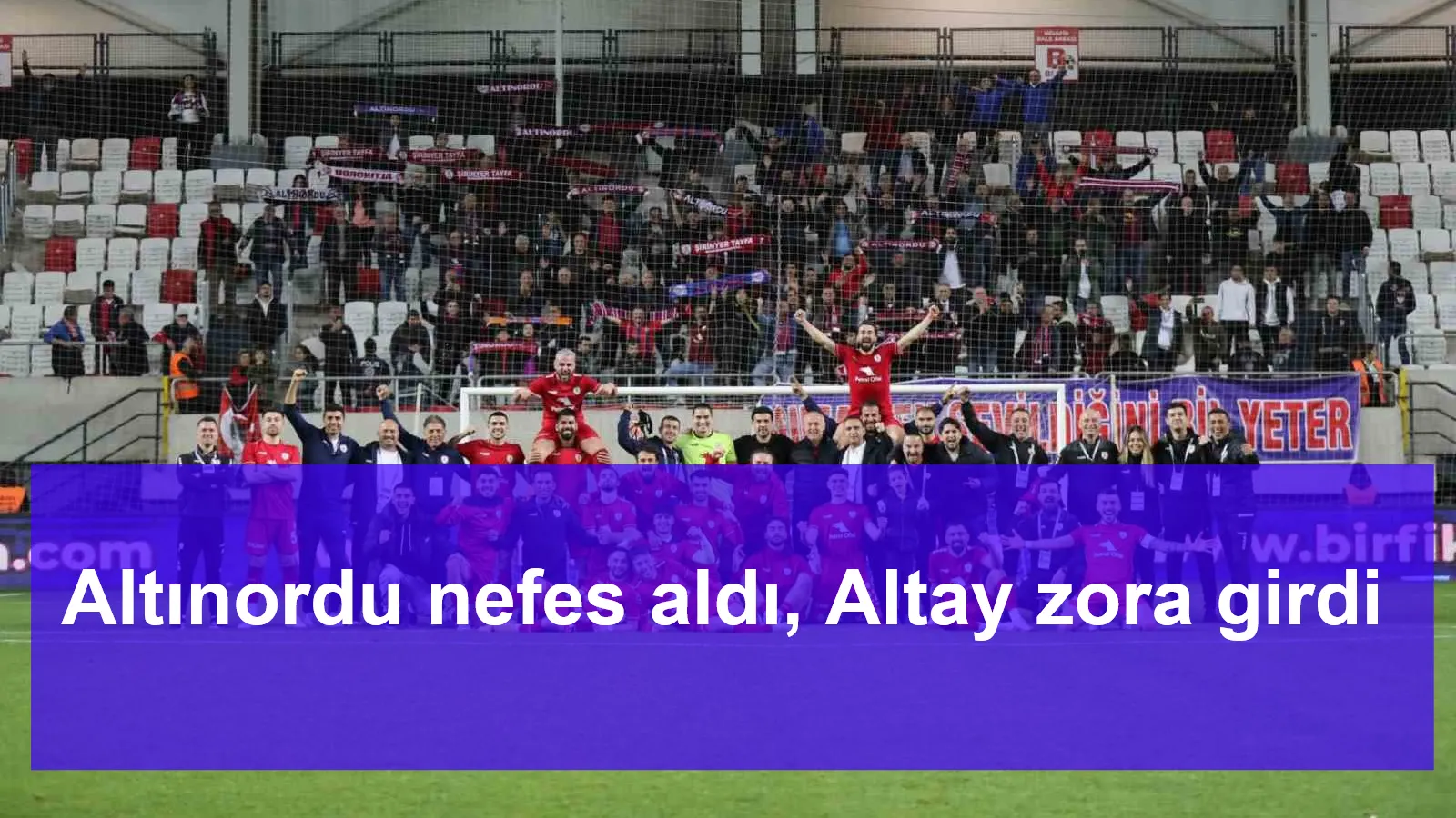 Altınordu nefes aldı, Altay zora girdi