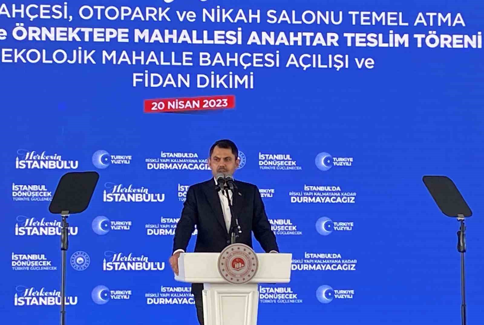 Bakan Kurum: "1.5 milyon konutluk Büyük İstanbul Dönüşümünde ilk temellerimizi yarın atıyoruz"