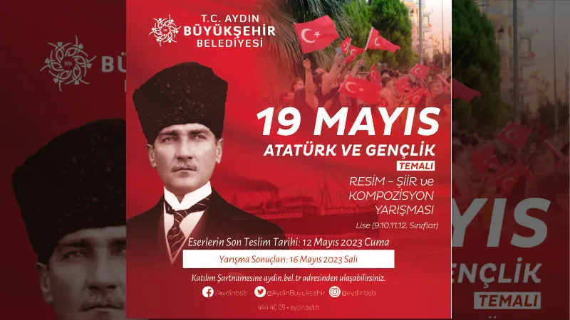 ’19 Mayıs Atatürk ve Gençlik’ temalı yarışma