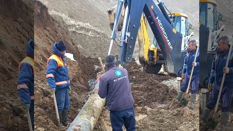 Hakkari’de ana su şebekesi hattı onarıldı