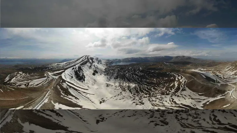 Nemrut Kalderası ilkbaharla birlikte görsel şölen sunuyor