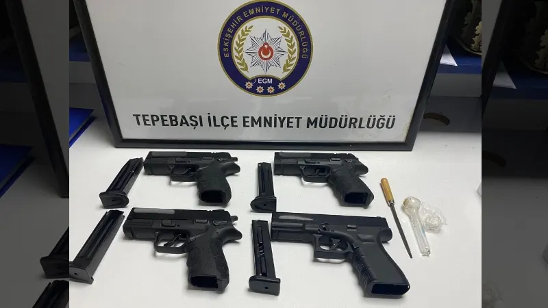 4 adet tabanca ile yakalanan şahıs tutuklandı