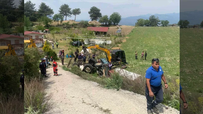 Traktörün altında kalarak can verdi