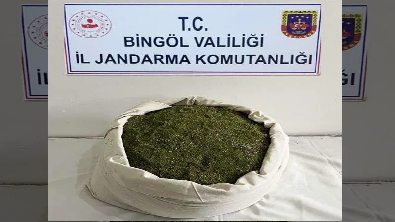 Bingöl’de 21 kilo toz esrar ele geçirildi