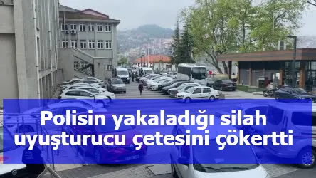 Polisin yakaladığı silah uyuşturucu çetesini çökertti