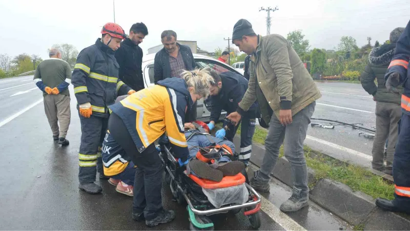 Ordu’da trafik kazası: 2 kişi yaralandı