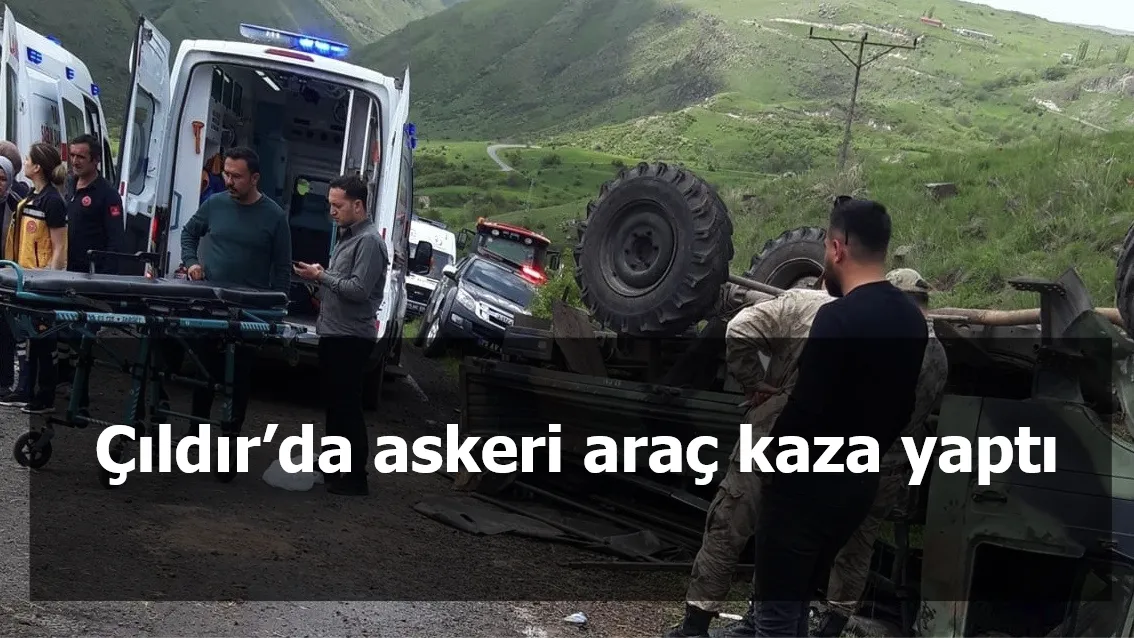 Çıldır’da askeri araç kaza yaptı