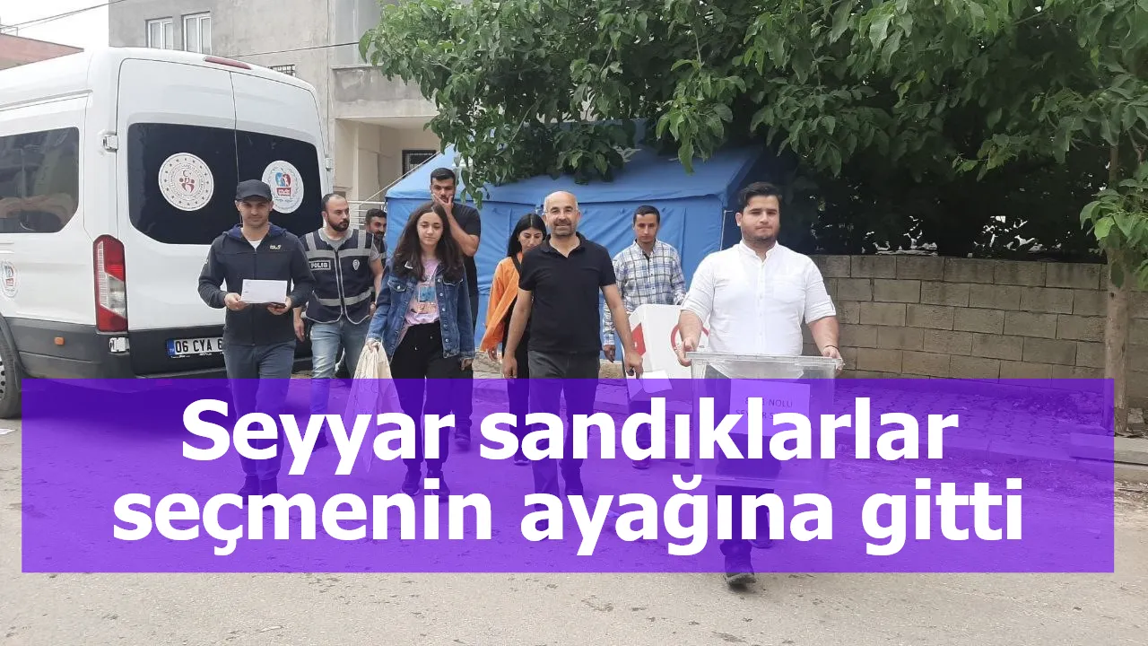 Seyyar sandıklarlar seçmenin ayağına gitti