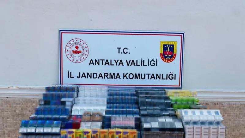 Antalya’da jandarmadan kaçak sigara operasyonu