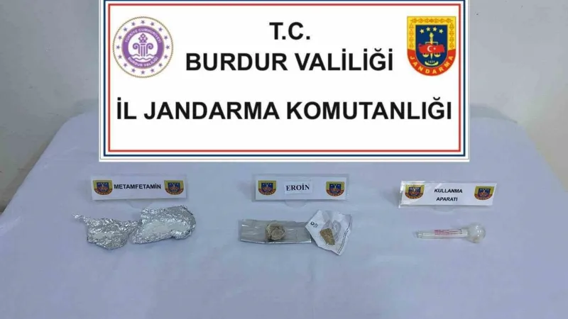 Burdur’da 34 gram uyuşturucu ele geçirildi