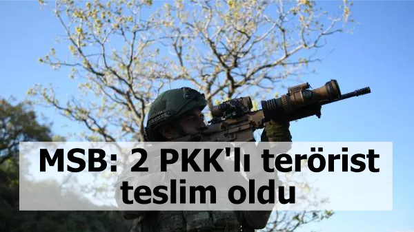 MSB: 2 PKK'lı terörist teslim oldu