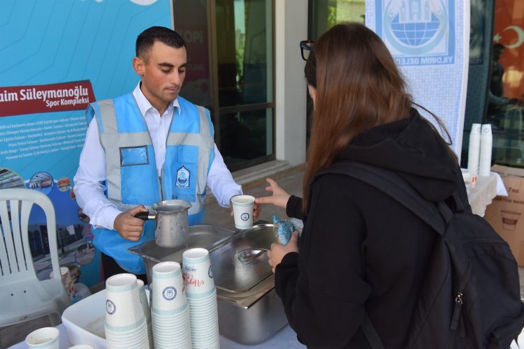 Bursa Yıldırım'da üniversitelilere sıcak karşılama