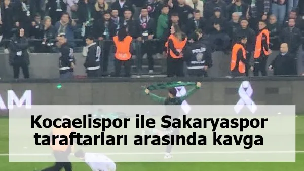 Kocaelispor ile Sakaryaspor taraftarları arasında kavga