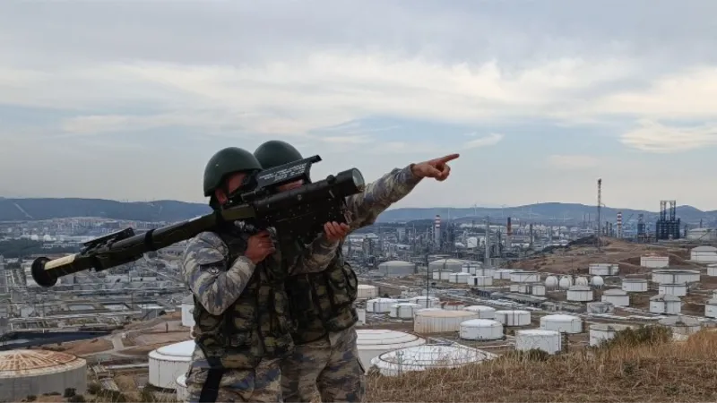 İzmir Aliağa'da 'hava savunma tatbikatı' yapıldı