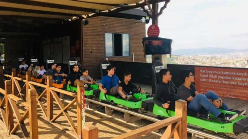 Bursa Mudanya'da hafız öğrencilerin Extrem Park keyfi