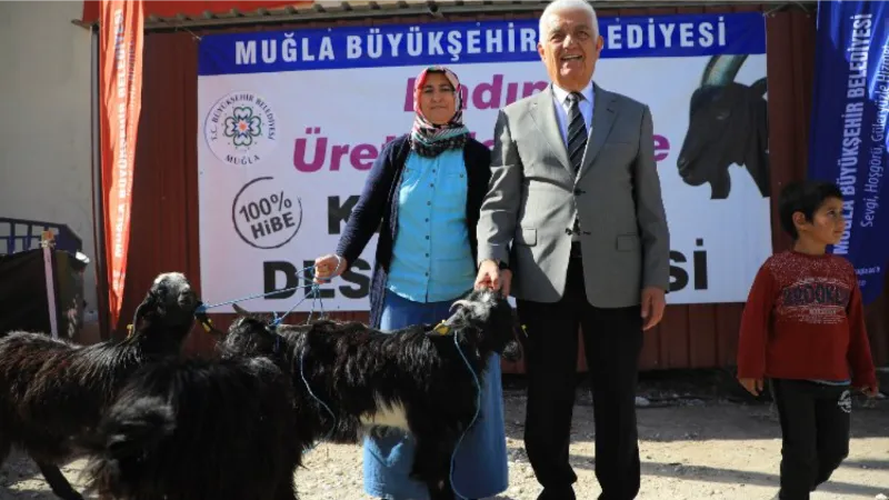 Muğla'dan Yatağan’a 'Kıl Keçisi' desteği